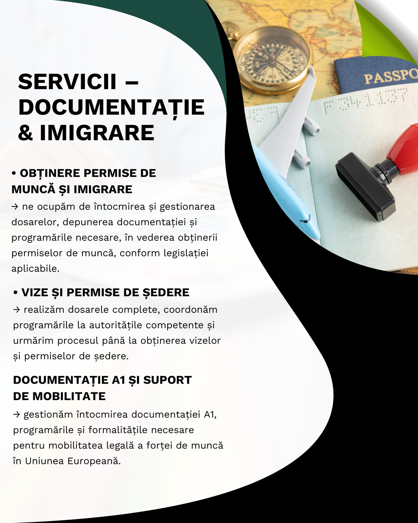 Documentație & imigrare - imagine din broșură